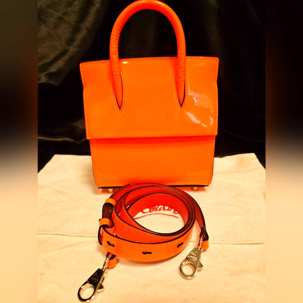 🧡 Christian Louboutin Neon Orange Mini Paloma